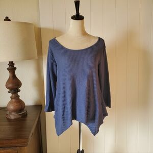 Sonoma Textured Blue Knit Top